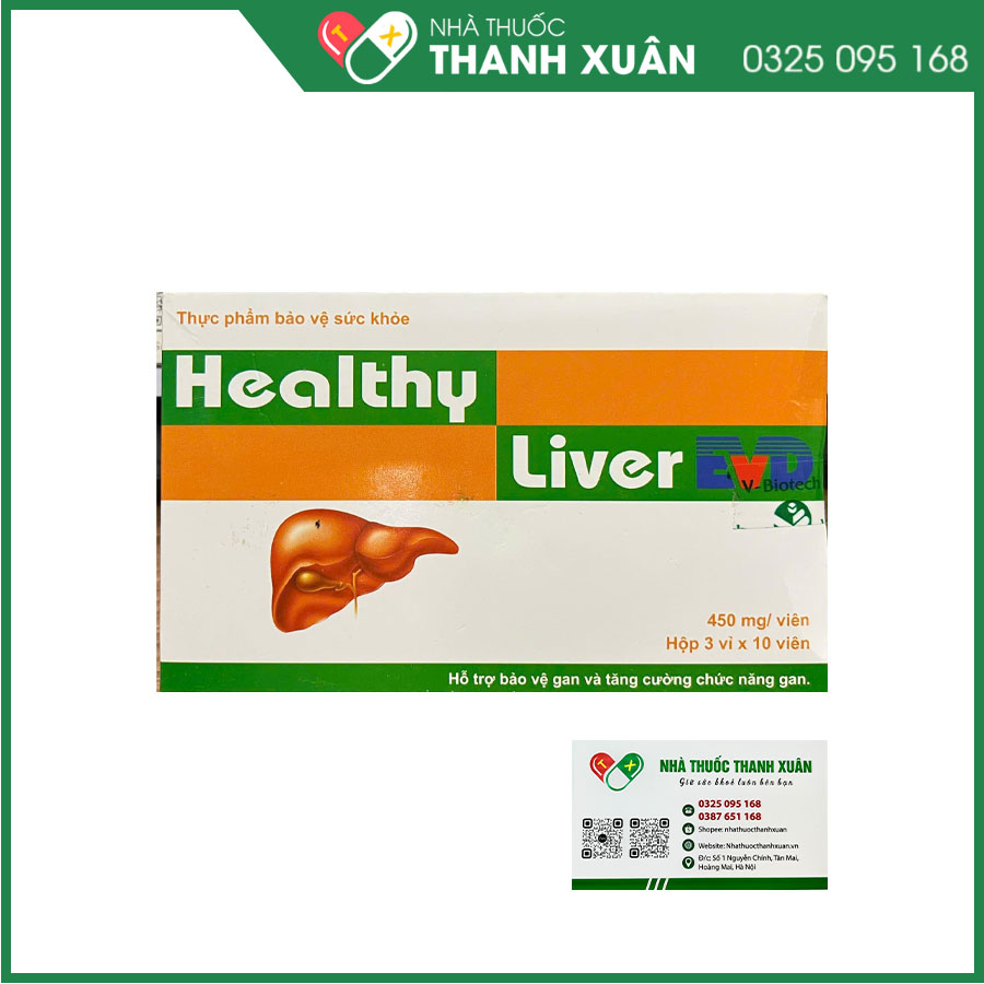 Viên uống Healthy Liver EVD giúp hỗ trợ thanh nhiệt, giải độc bảo vệ gan, hạn chế tác hại của bia rượu đến gan